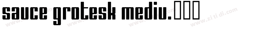 Sauce Grotesk Mediu字体转换